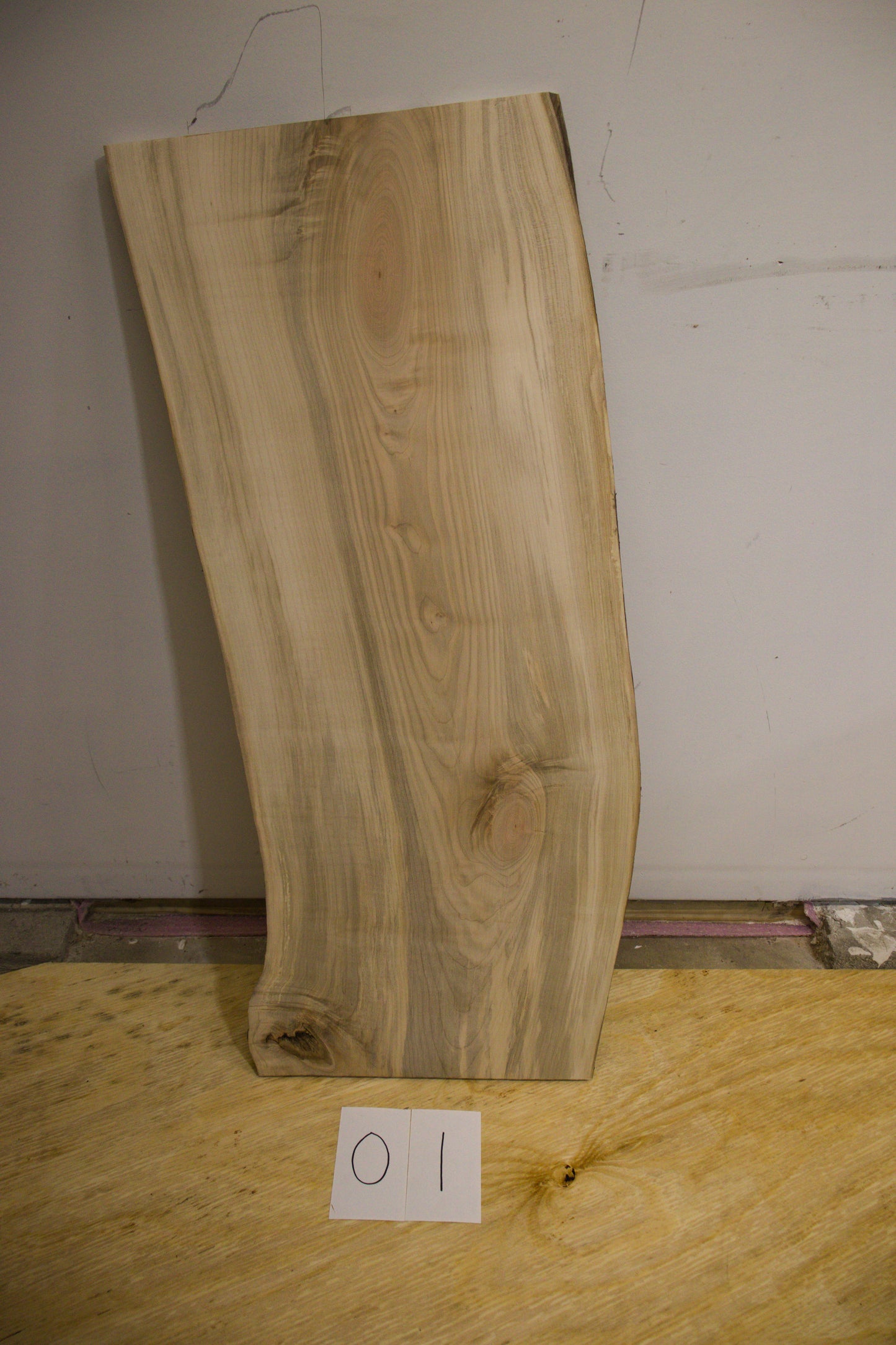 Silver Maple Live Edge Slab - 01