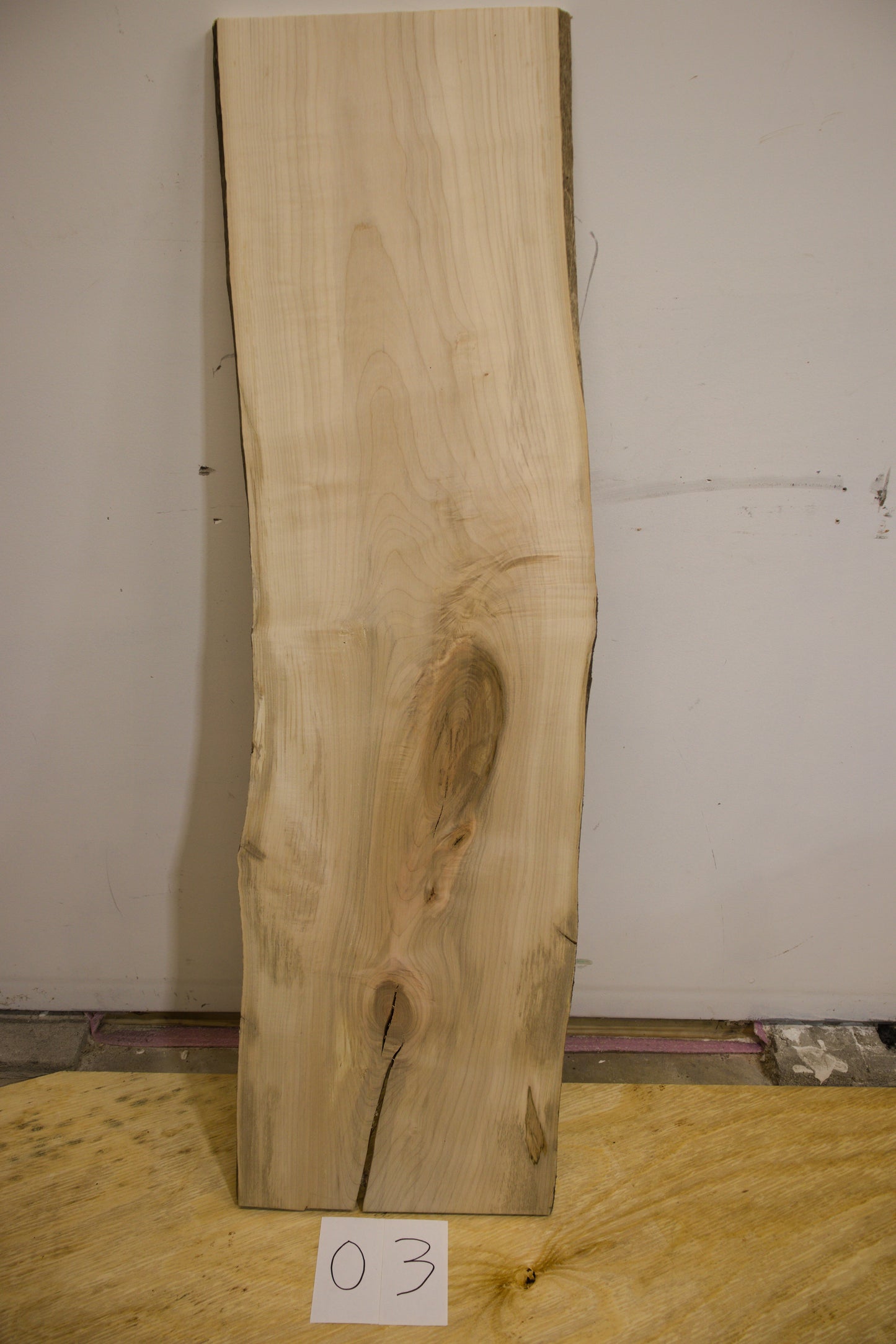 Silver Maple Live Edge Slab - 03