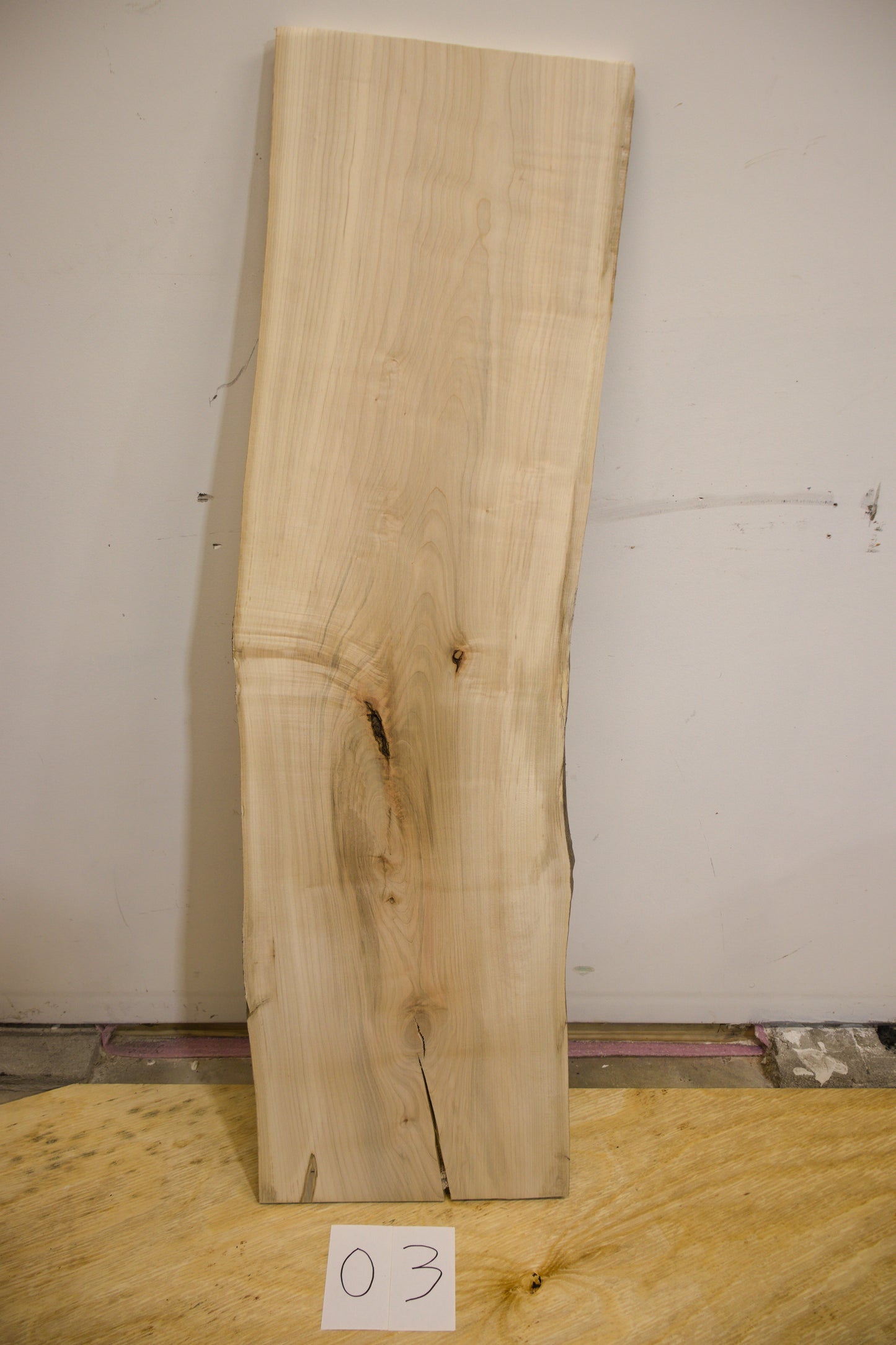 Silver Maple Live Edge Slab - 03