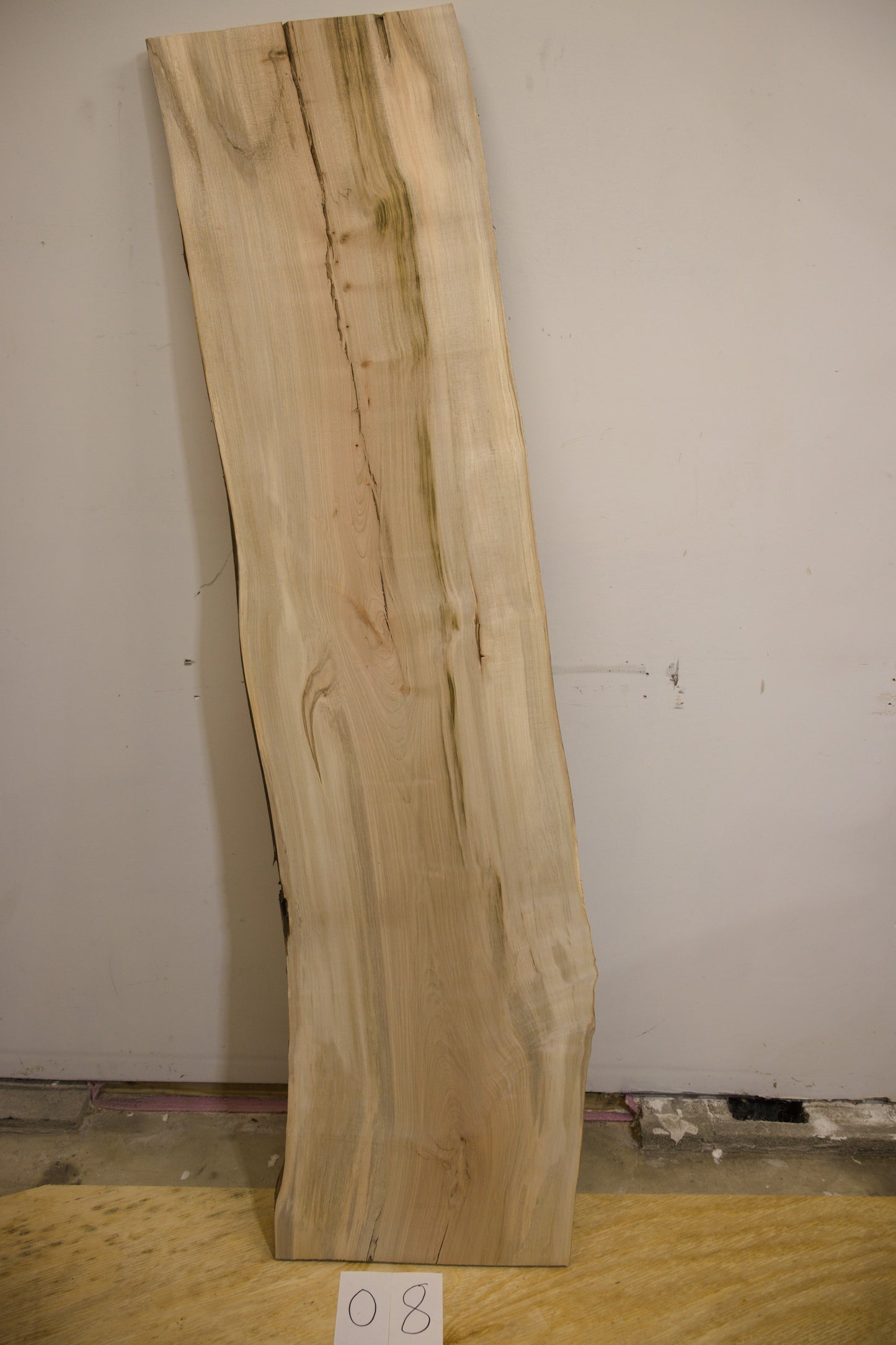 Silver Maple Live Edge Slab - 08