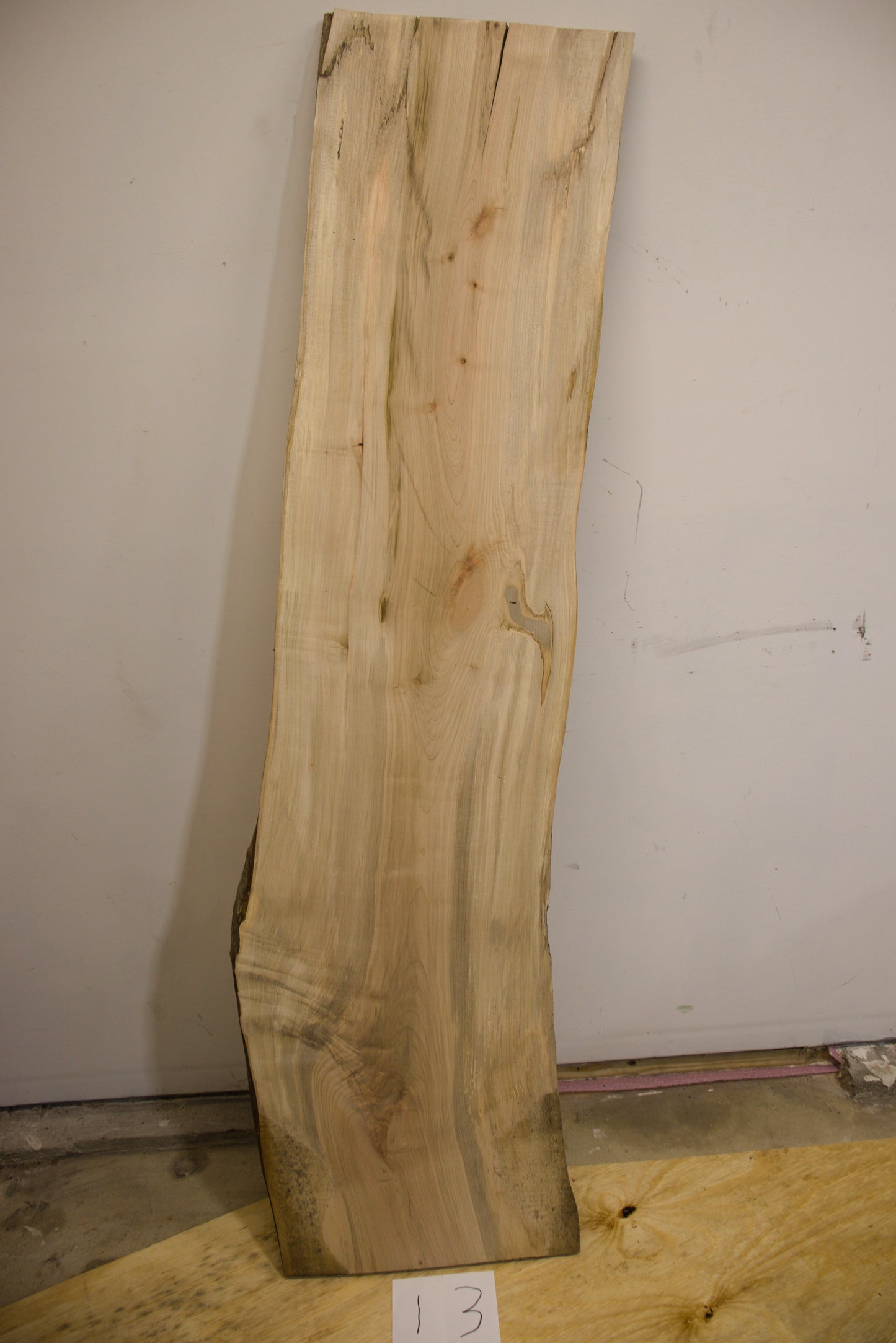 Silver Maple Live Edge Slab - 13