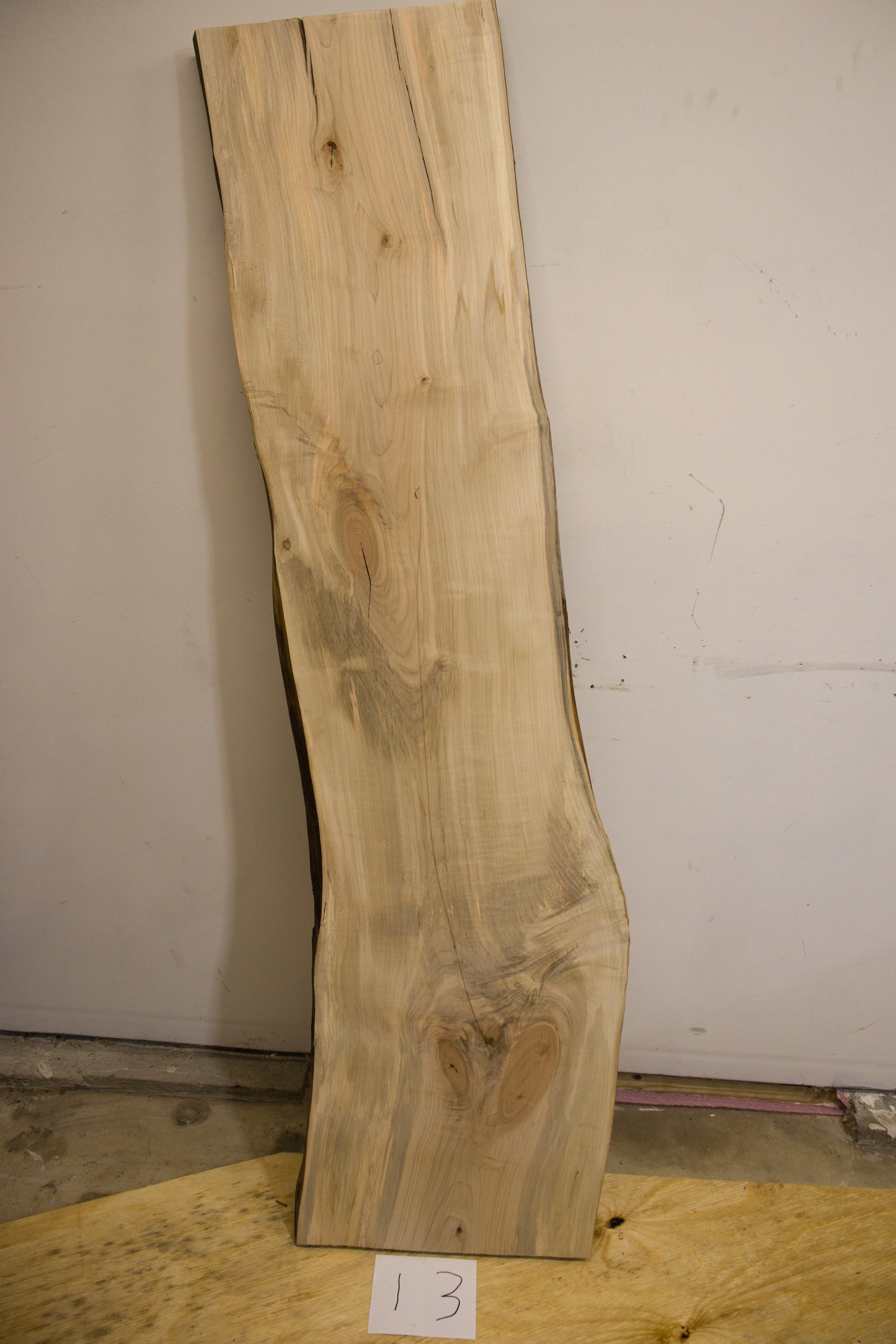 Silver Maple Live Edge Slab - 13