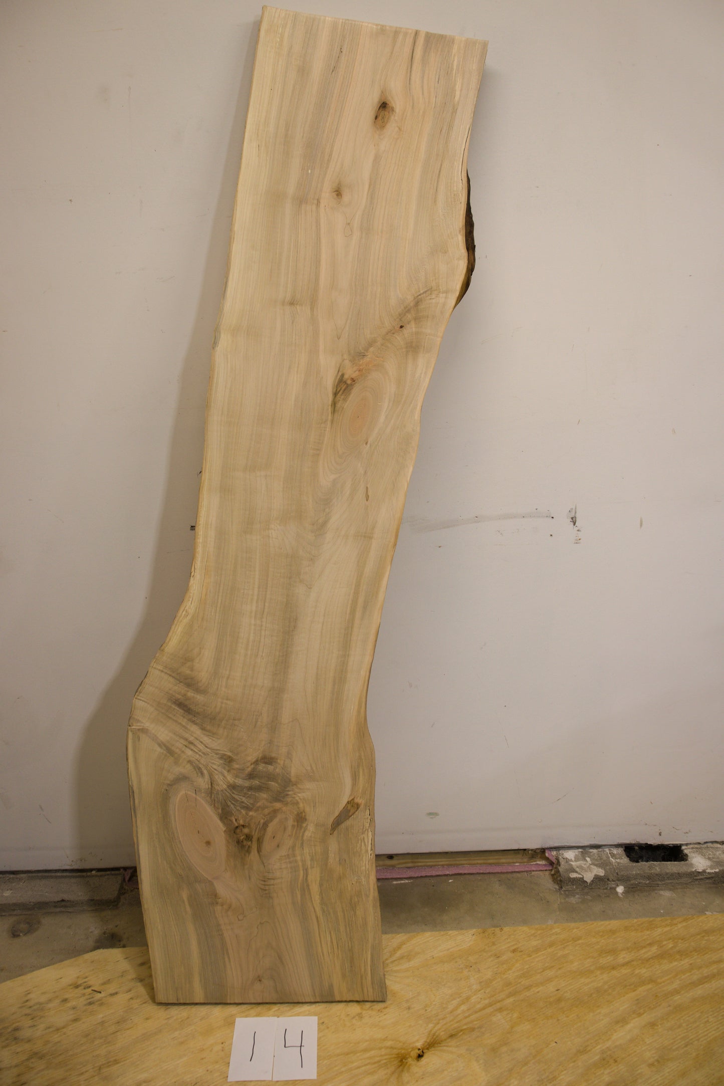 Silver Maple Live Edge Slab - 14